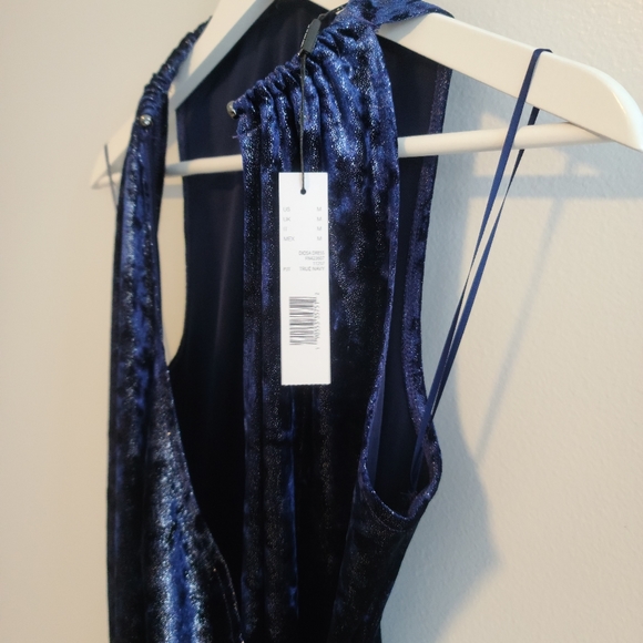 Tahari Size M Navy Blue sleeveless sheath dress - Picture 5 of 7